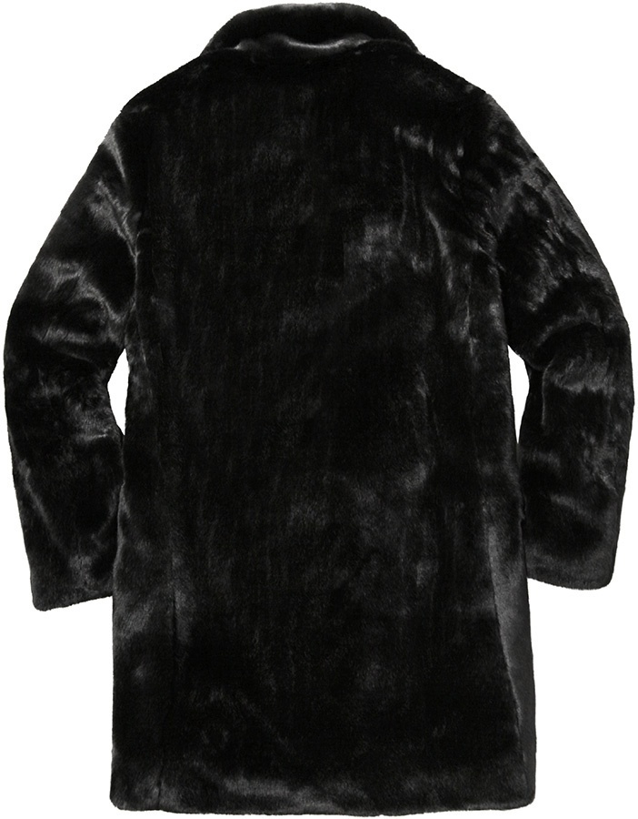 Faux Fur Double-Breasted Coat view 2